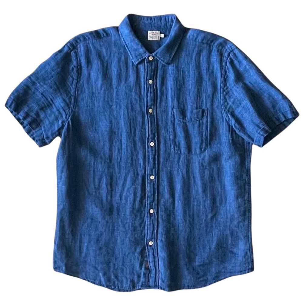 Linen Button down Shirt by Faherty. Sz XL.